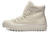Кеды Chuck Taylor All Star Street Warmer Ripple High Top на толстой подошве, чисто белые, женские 562423C