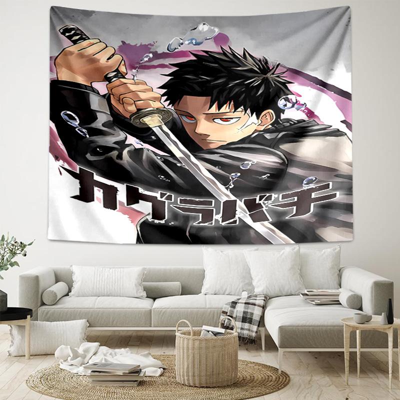 1pc Cool Anime K-Kagurabachi Tapestry, Living Room, Bedroom, Office, Party Decor, Ideal Festive Gift