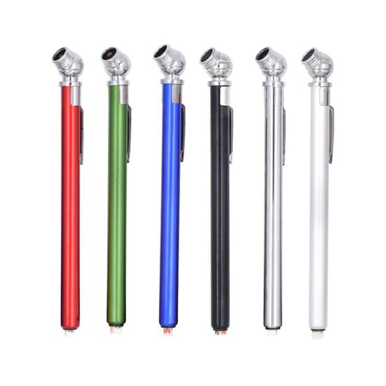 Ручка для измерения давления в шинах, батарея не требуется. Хорошая воздухонепроницаемость. 4-сторонняя шкала. Вращение на 360 градусов. Тестер давления в шинах. Поставка для мастерской.