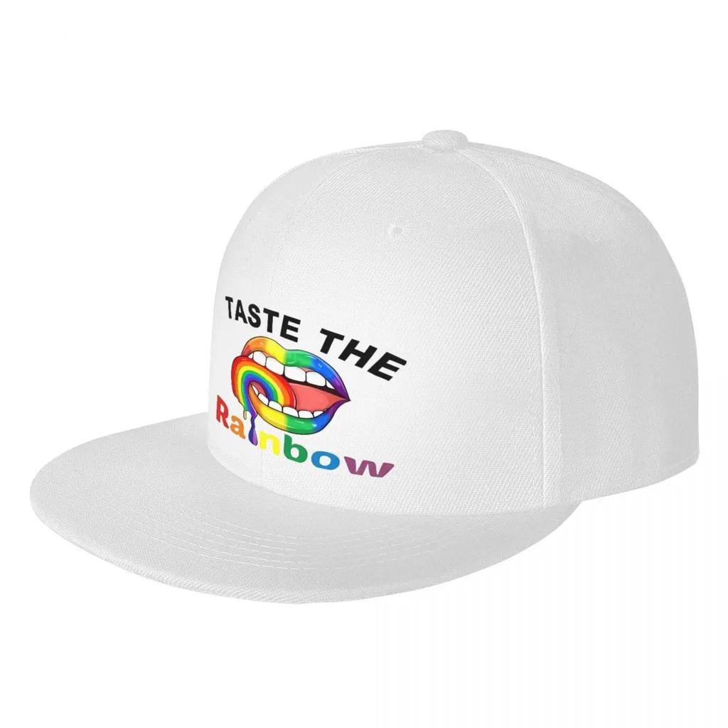 Baseball Cap Flat Cap Taste The Rainbow Sexy Lips Lgbt Pride Unisex Unisexs Hats For Unisex Womens Baseball Unisex Hat Baseball