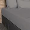 Fitted Sheet 90x190 Cm In 57 Thread Count Cotton SOLEIL D'OCRE Grey