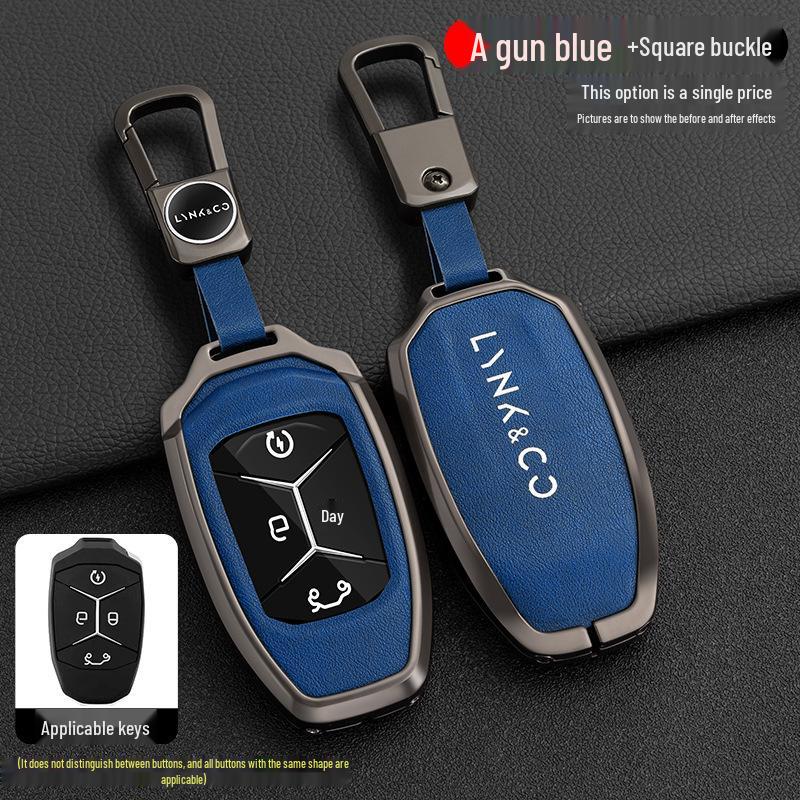 Lynk&Co Car Key Case: Metal Shell for Models 01, 02, 03 - Unisex Key Holder