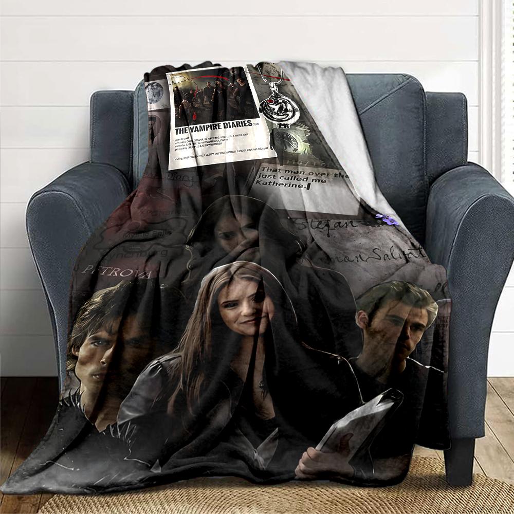 Vampire Diaries Mystery Blanket Soft Throw Blanket For Home Bedroom Bed Sofa Travel Office Solid Christmas Blanket