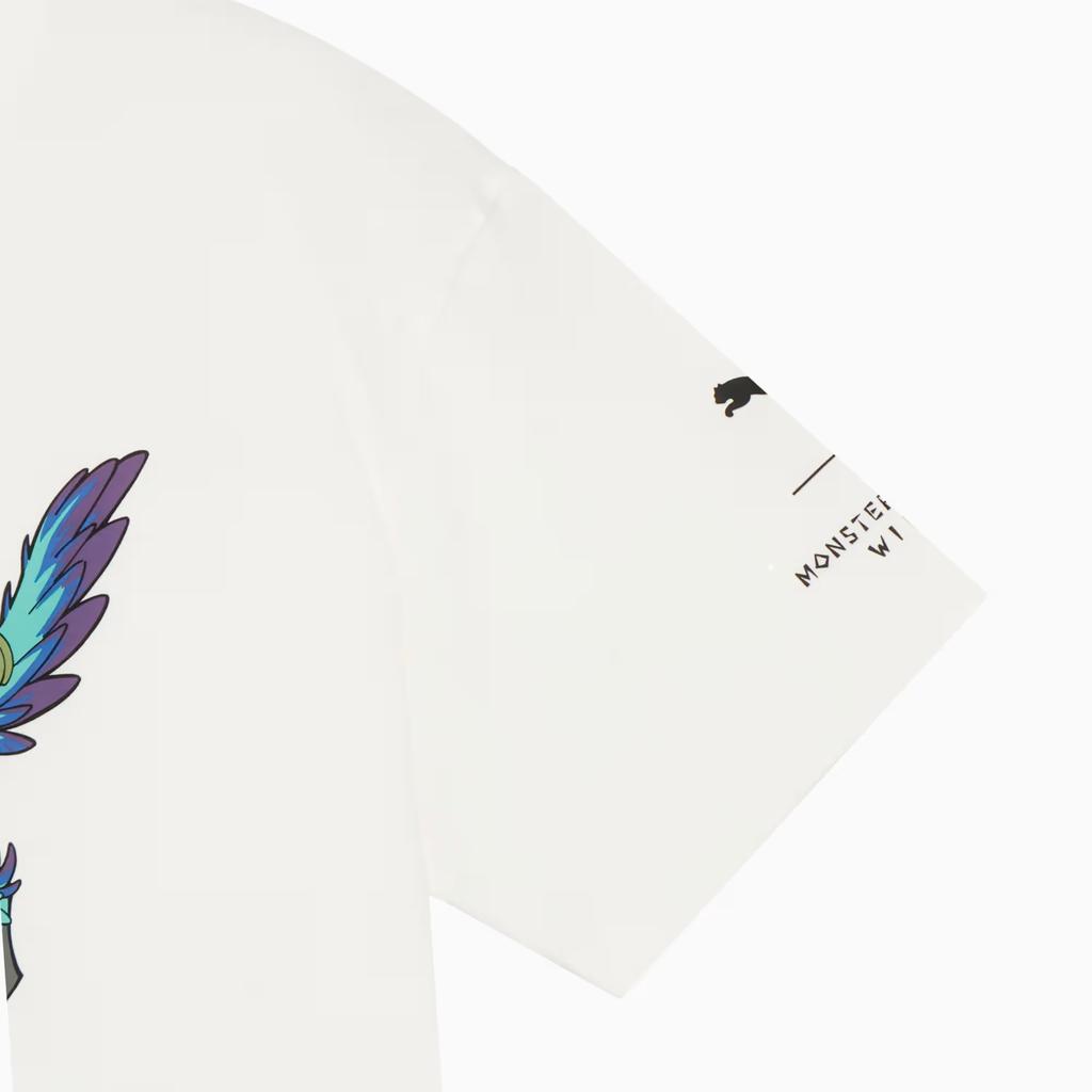Puma X Monster Hunter Wilds Коллаборация Drycell Fw25 Влагоотводящая Быстросохнущая Свободный крой Круглый вырез Короткий рукав Футболка Унисекс Топы 636486-52