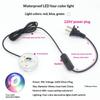 Многоцветная USB светодиодная аквариумная лампа, водонепроницаемая, погружная, круглая лампа для аквариума, бассейна