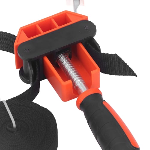 Zerodis 4m Nylon Corner Clamp, Universal Belt Clamp, Strap Clamp, Multipurpose, Round, Adjustable, for DIY Photo Frames, Chair Frames, and Carpentry