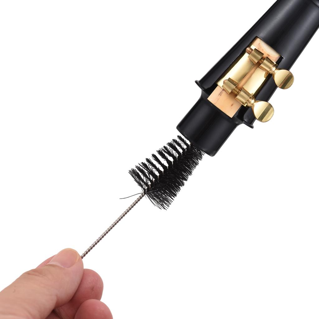 Набор для чистки саксофона, 3 шт., ткань для чистки, щетка для мундштука, уход за музыкальным инструментом