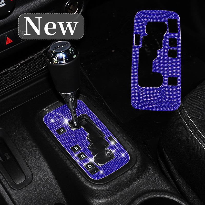 Декоративные стразы-наклейки на рычаг переключения передач Jeep Wrangler