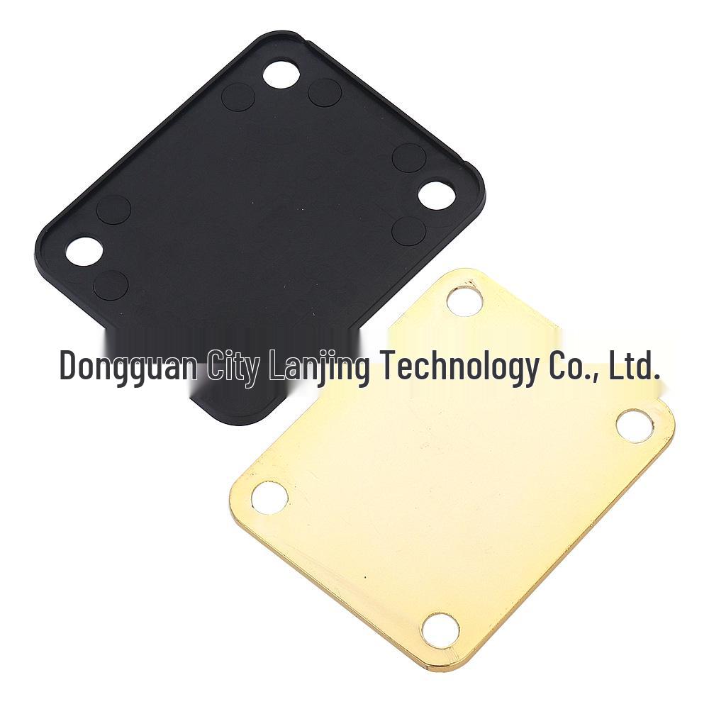 Gold Square Neck Reinforcement Plate for Fender ST Electric Guitar/Bass