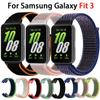 Nylon Strap for Samsung Galaxy Fit 3 Adjustable Elastic Bracelet Loop Watchband for Samsung Galaxy Fit3 Replacement Band
