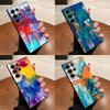 Модный разноцветный узор IMD Арт Роскошный Черный Чехол Для Телефона Samsung Galaxy S23 S24 S25 Ultra S22 Plus S21