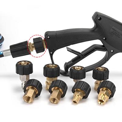 Быстроразъемные фитинги для мойки высокого давления M22 14 мм на 3/8 дюйма и 1/4 дюйма, шланг и адаптер пистолета для мойки высокого давления, макс. 5000 фунтов на кв. дюйм