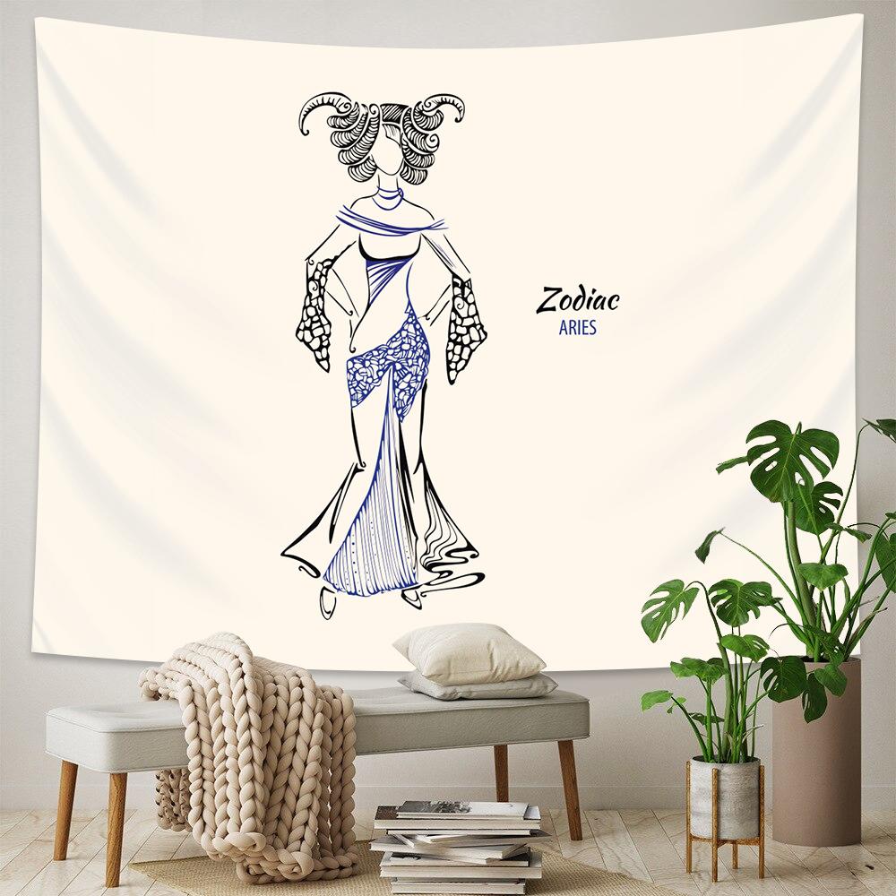 Абстрактные психоделические линии для мужчин и женщин, художественный принт, гобелен для дома, гостиной, спальни, декор стен, фоновый тканевый гобелен