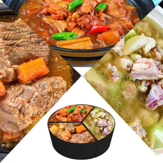 6-квартовый вкладыш для медленноварки с несколькими решетками, герметичный, можно мыть в посудомоечной машине, силиконовый разделитель для медленноварки, вкладыш для готовки, кухонные принадлежности