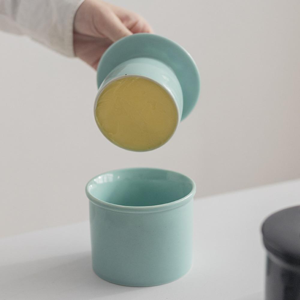 Герметичный французский горшок для масла Керамический хранитель масла Простой контейнер для хранения масла Сыр