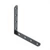 Black L-shaped Bracket - Heavy-duty Corner Bracket with Screws for Wooden Bookshelves, Steel Structure Right Angle Support