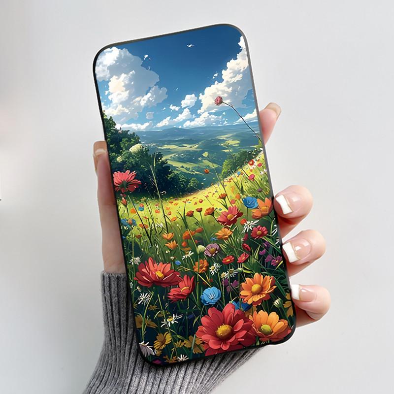 Корпус Для Nokia 106 2G 2023 106 4G 2023 Чехол Эстетичный Роскошный Милый Крутой Мальчики Девочки Мягкий Силикон Черный Матовый Чехол-Бампер для Телефона