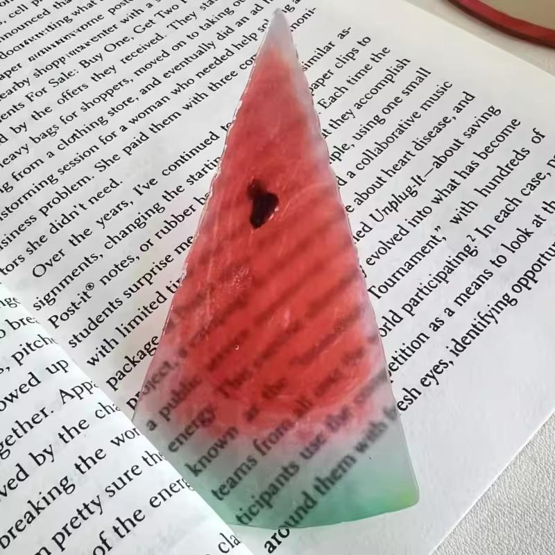 Creative Apple Slice Bookmark With Simulation Funny Design Sense For Ins Fixed Book Photography Cartoon Cute Note Bookmark