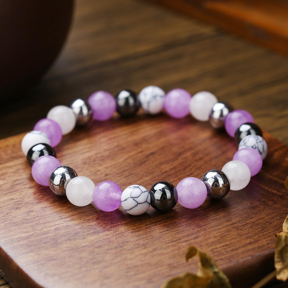 Европейский Кристальный Браслет из Тигрового Глаза на Эластичной Основе, Украшения из Натуральных Каменных Бусин