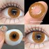 Eyeshare Fashion Color Contact Lenses 2PCS Big Eyes Black Glasses Lenses Brown Color Contact Lenses Gray Lenses Blue Fashion Glasses Lenses