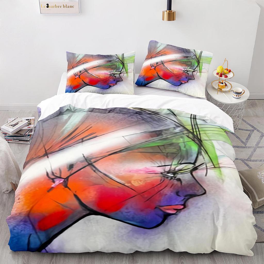 Пододеяльник размера «Квин» с цветным карандашным рисунком, тематика «Фермерский дом», набор постельного белья из 3 предметов, акварельный стиль, художественный принт, пододеяльник