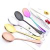 2Pcs Mirror Gold Cutlery Set Service Spoon Fork Dinnerware Cutlery Set Stainless Steel Kitchen Buffet Dinner Restaura Tableware