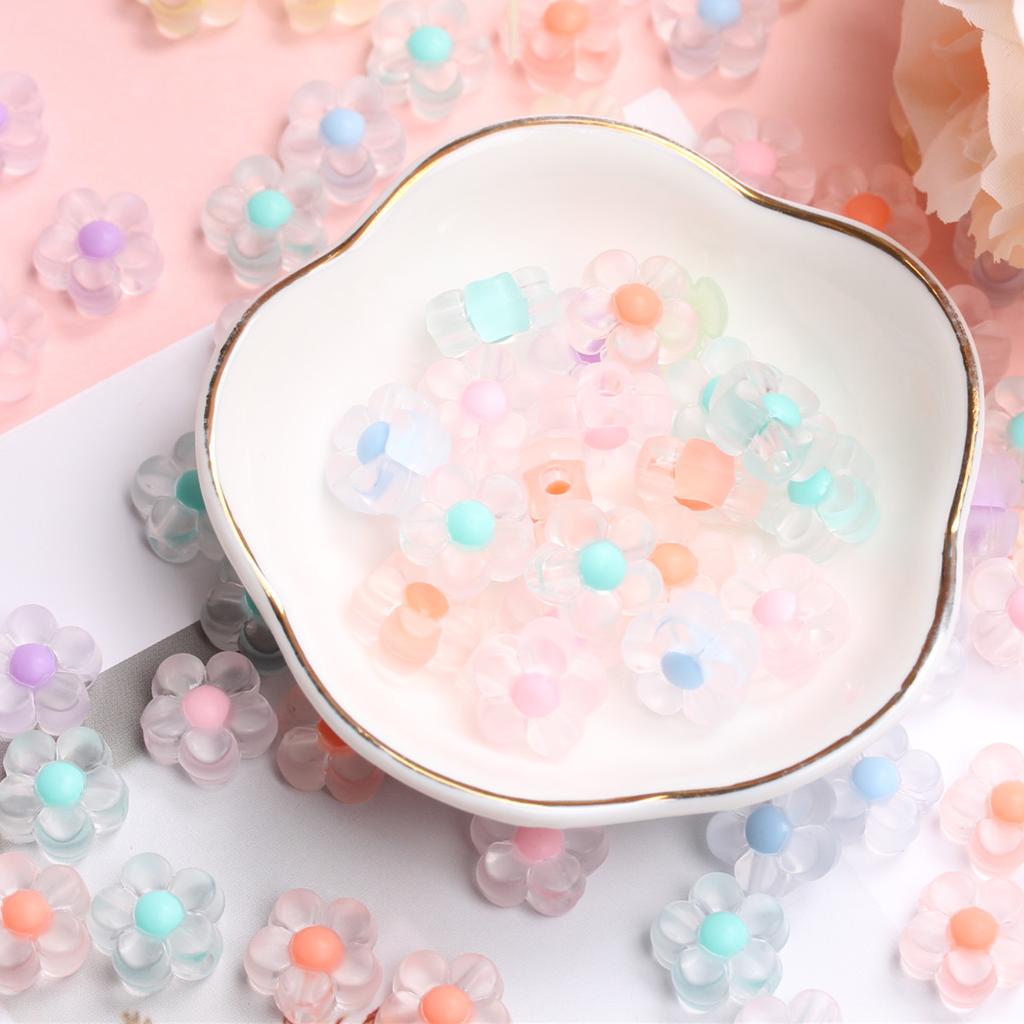 DIY Necklace Jewelry Making Bracelet Fashion Clear/Matte Jar Heart Plum Beads Handmade Material About100pcs Home