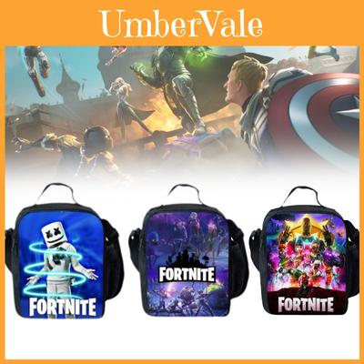 Стильная сумка для ланча с 3D цифровой печатью Fortnite для мужчин, идеально подходящая для повседневных поездок