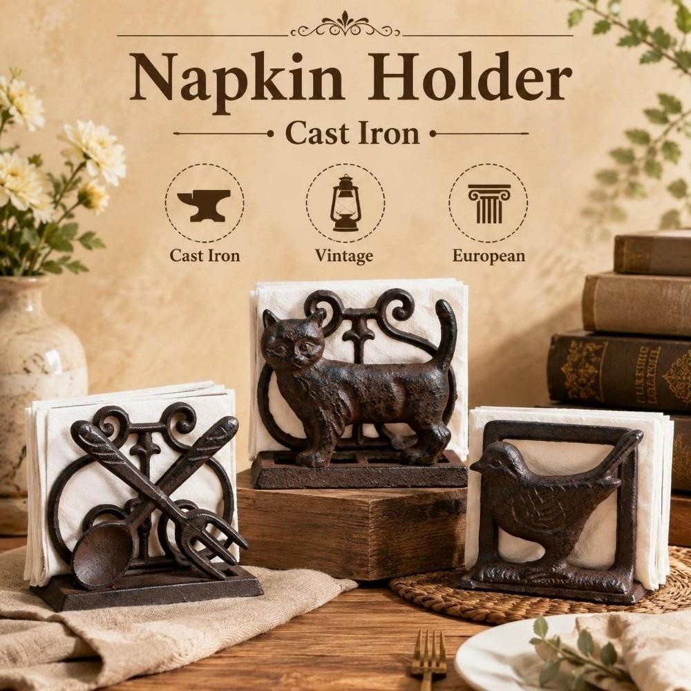 Vintage Tissue Holder Rustic Paper Towel Holder Retro Napkin Holder Hotel