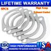 3 Inch Exhaust Gasket 2-Bolt 78mm Flange High Temperature Gasket Fire Ring 5PCS
