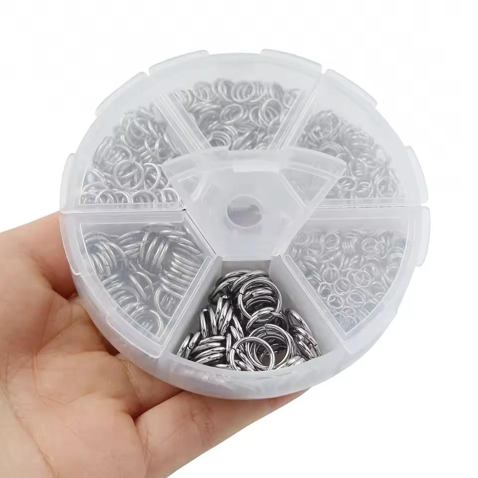 535Pcs/Set Open Jump Ring 4/5/6/8/9/10mm Split Rings Connector For Jewelry Bracelet Necklaces Diy Accessories