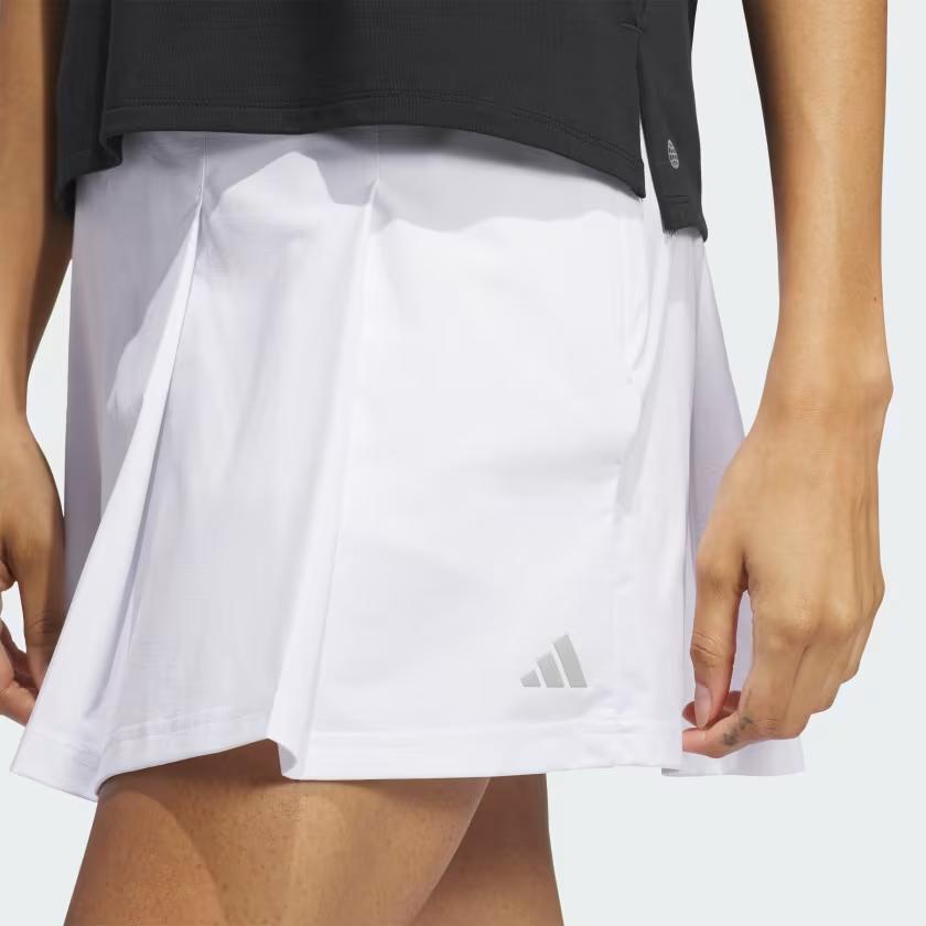 adidas Ultimate365 Tour плиссированная юбка-шорты удобная стильная прочная сетчатая талия морщинистая повседневная юбка для гольфа женские юбки-шорты белые IZ4060