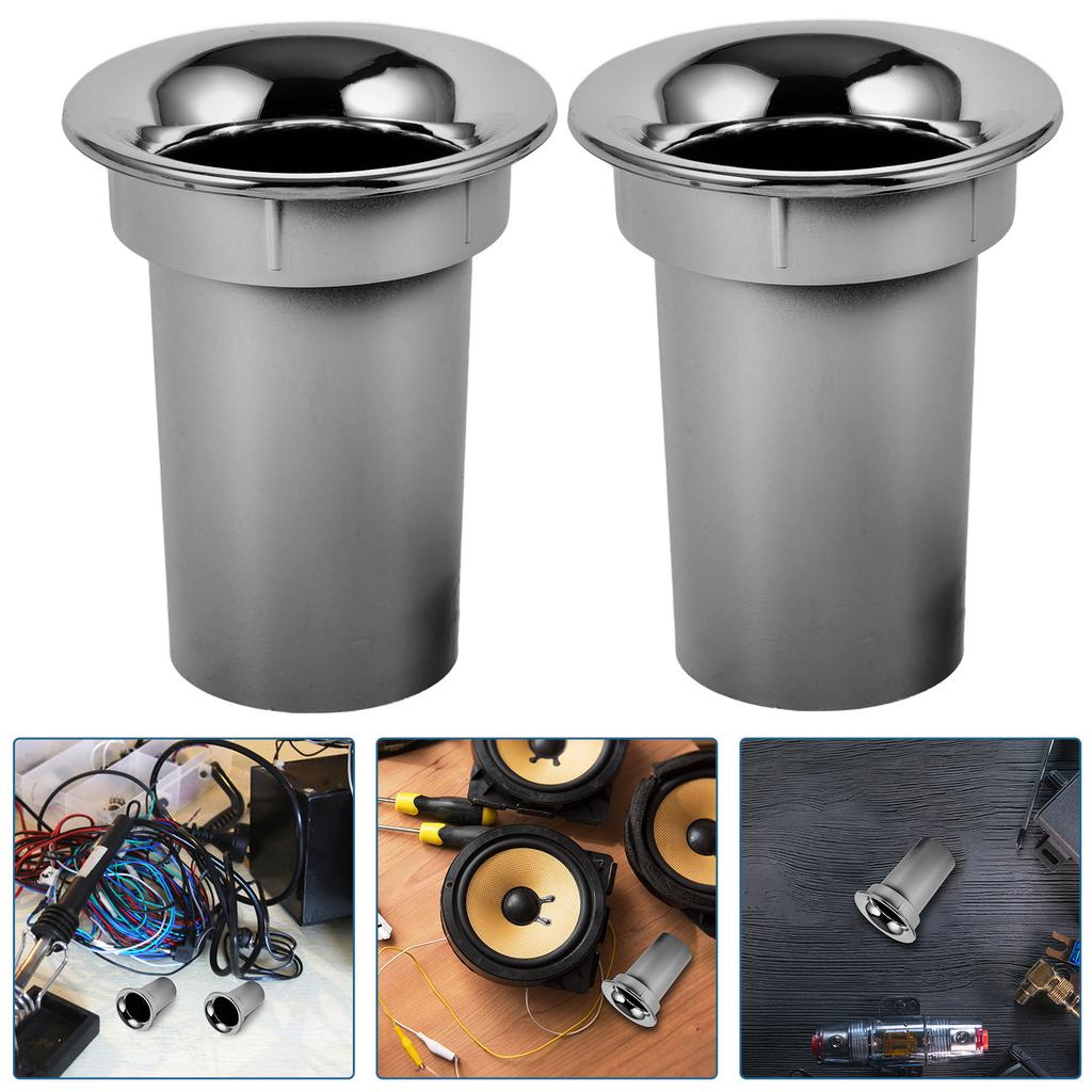 4pcs Speaker Port Tubes 44mm Vent for Subwoofer Cabinet Air Hole Accessories Speaker Voice Outlet