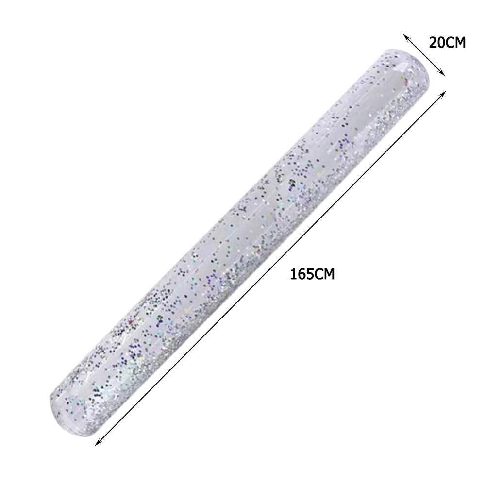 Плавательный бассейн с блестками, плавающий в воде, надувной бассейн, поплавки с лапшой (Серебряный)