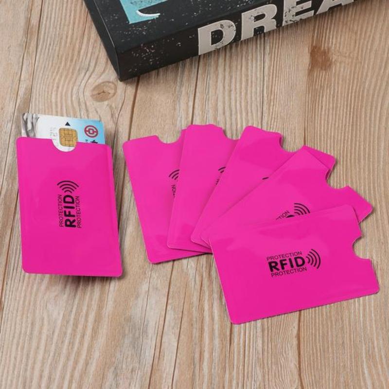 5/10Pcs Anti Rfid Wallet Blocking Reader Lock Bank Card Holder Id Bank Card Case Protection Metal Credit NFC Holder Aluminium