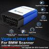 Для BMW Инструмент для диагностики автомобиля vLinker BM+Инструменты для автосканера Bluetooth 4.0 для Android iOS ELM327 OBD OBD2 Считыватель кодов Bimmercode
