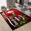 Christmas Printed Carpets, Living Room and Bedroom Decorative Carpets, Kitchen and Bathroom Non Slip Floor Mats, Door Mats