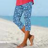 Женские брюки с эластичным поясом, обтягивающие пляжные брюки