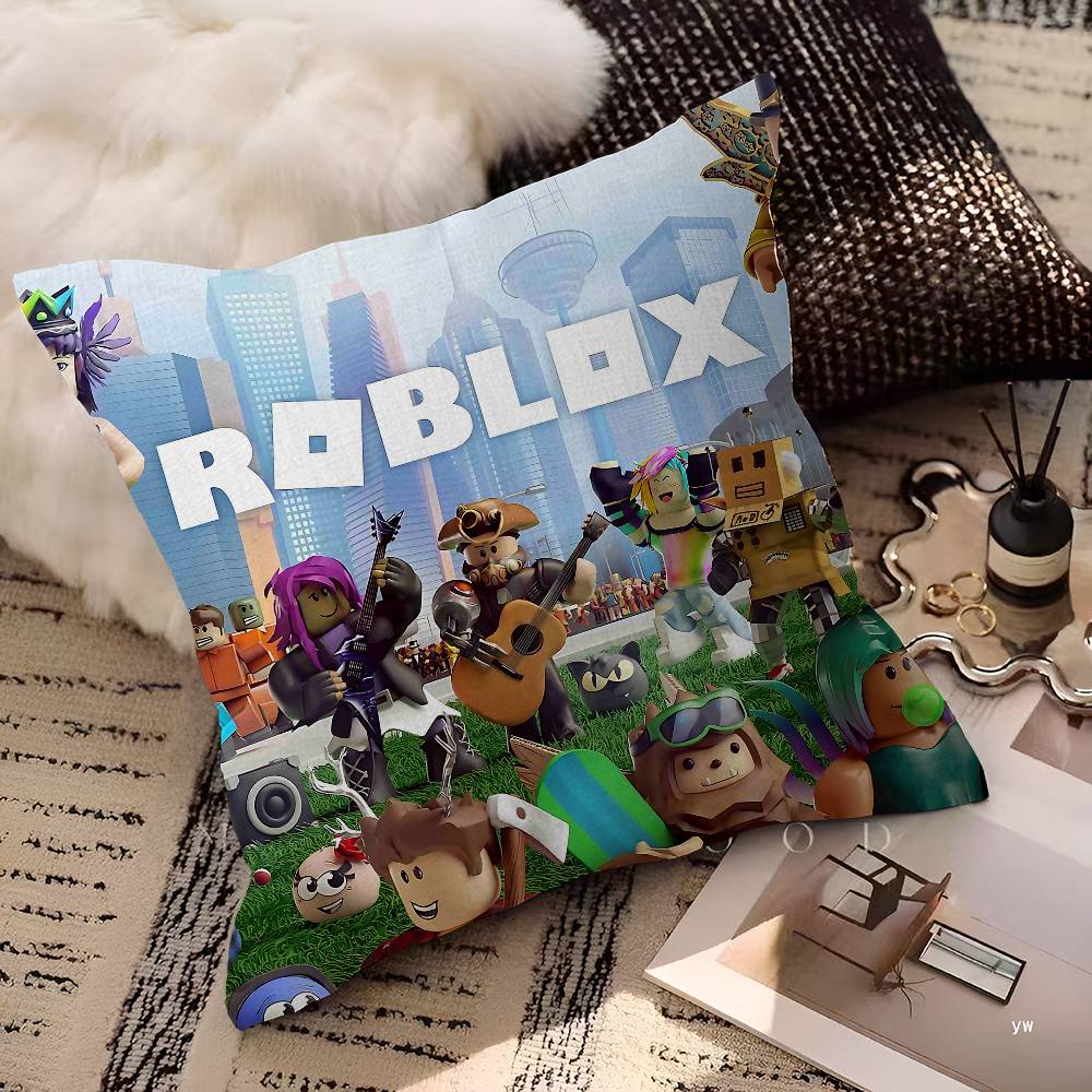 Hot Game-R-Robloxs Cushion Cover Pillow Cover Decor Pillowcase Printed Cushion Case For Couch