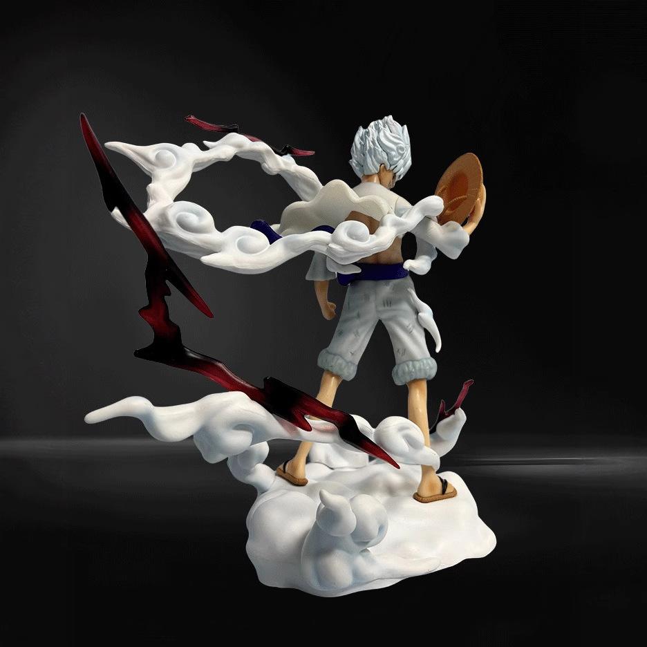 25cm One Piece Luffy Stand With A Straw Hat Anime Figure Figures Models Pvc Statue Models Fans Collectible Ornament Doll Toys