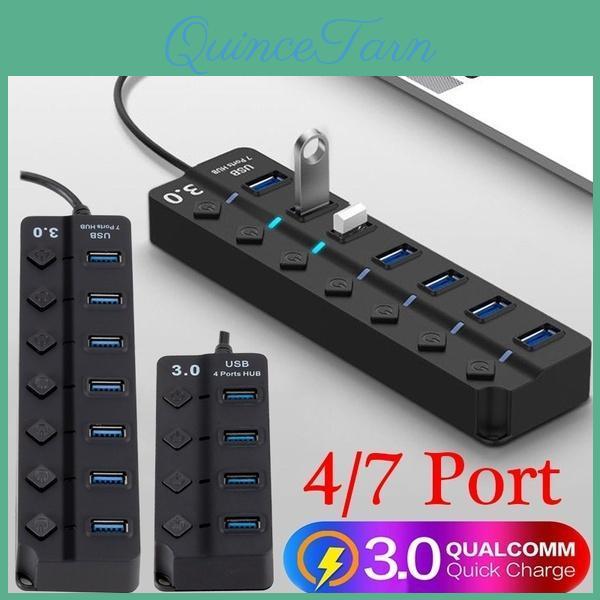 Usb 47 Hub 30 Port High Speed 5gbps Splitter Distributor With Independent Led Onoff Switch Usb 30 Charging Hub