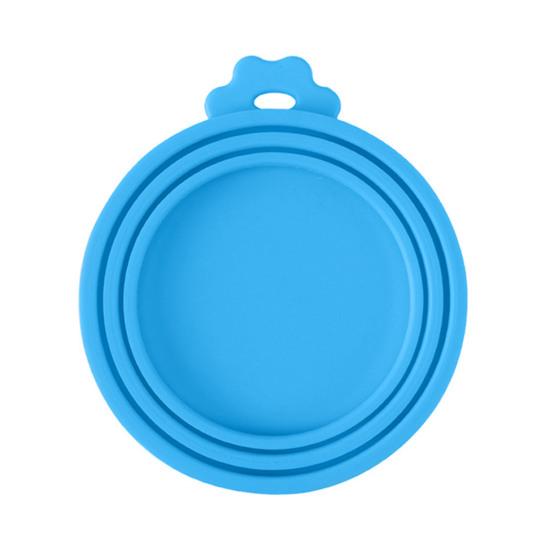 Pet Food Can Lid 3-in-1 Silicone Can Cover One Lid Fits