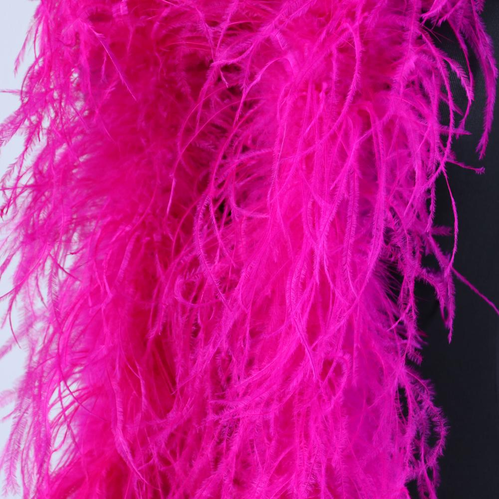 DIY 0,5 метра Толстая боа из страусиных перьев 2-20 слоев Лента Шитье Платье Шарф Шаль DIY Карнавал Свадебная вечеринка Одежда Декор юбки-перья