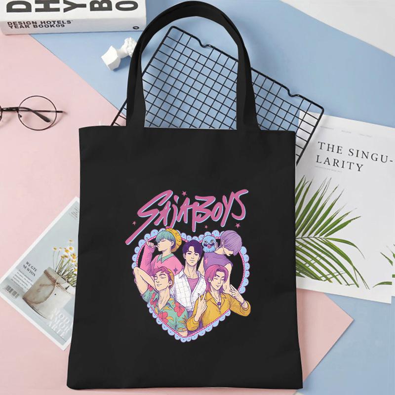 KPOP Demon Hunter Girl Group Saja Boys One-shoulder Canvas Bag Female Student Daily Shopping Handbag