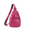 Chest Bag Female Sports Multifunctional Small Backpack Casual Simple Lightweight Retro Male Bag Slanting Shoulder Bag PU Soft Leather Mobile Phone Bag