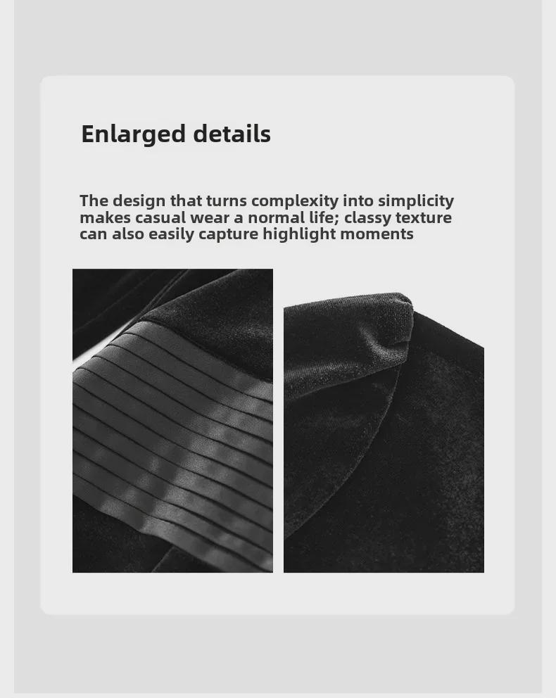 Элегантное бархатное платье: Осень/Зима, узкая талия, плиссировка, круглый вырез горловины