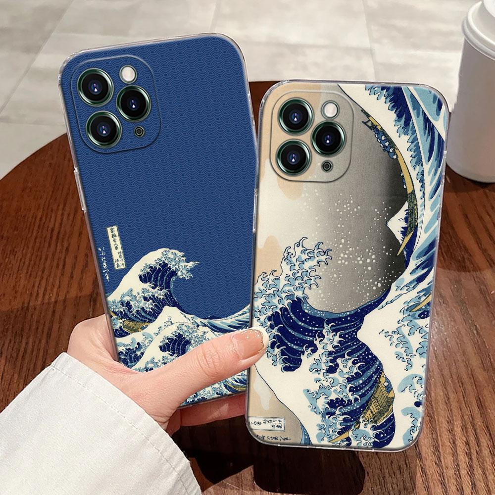 Большая волна Кацусика Хокусай Чехол Для Apple iPhone 17 16 15 14 13 12 11 Pro Max 16 Plus 16E 17Air 17Pro Чехол для телефона Funda