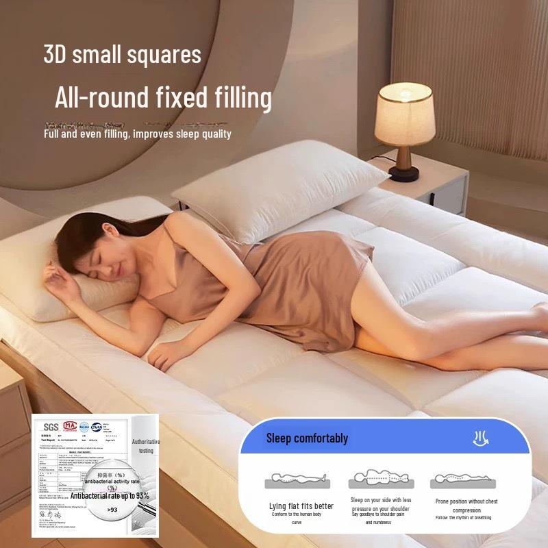 Толстый матрас-подушка Татами для спальни: Складная односпальная кровать 90x190, идеально подходит для студенческих общежитий и сдачи в аренду