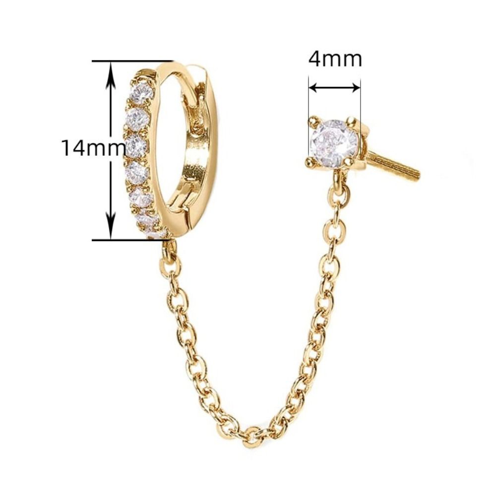 Серьги-подвески Цепочка Зажимы-клипсы на уши Стиль Ear Cuff Серьги в стиле Helix Простой стиль Серьги для козелка Ухо