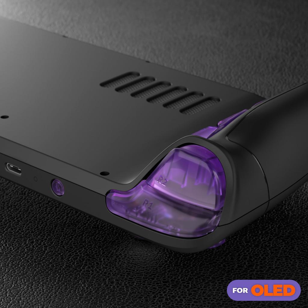 EXtremeRate сменный полный набор кнопок для портативной консоли Steam Deck OLED, совместимый с консолью Steam Deck OLED, изготовленный своими руками бампер для трекпада ABXY с